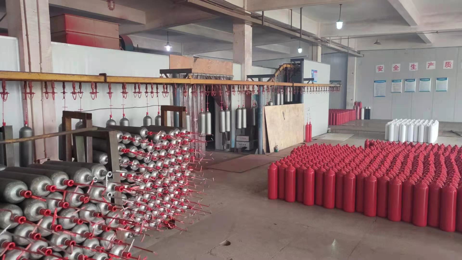 External powder coating production line